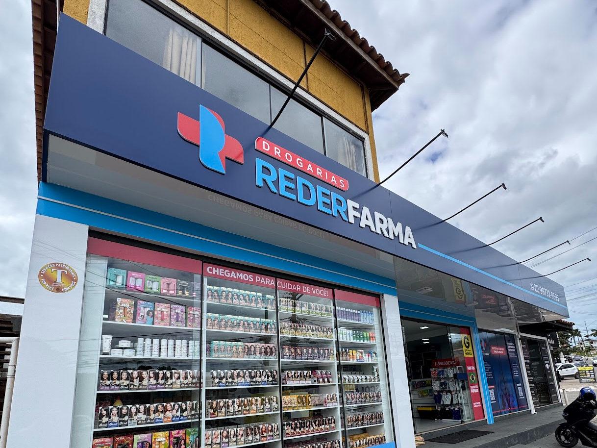 Fachada Drogarias RederFarma