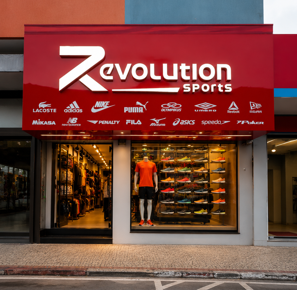Letreiro Revolution Sports
